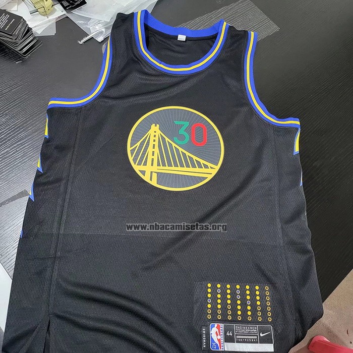 Camiseta Golden State Warriors Stephen Curry NO 30 2022 Slam Dunk Special Mexico Edition Negro